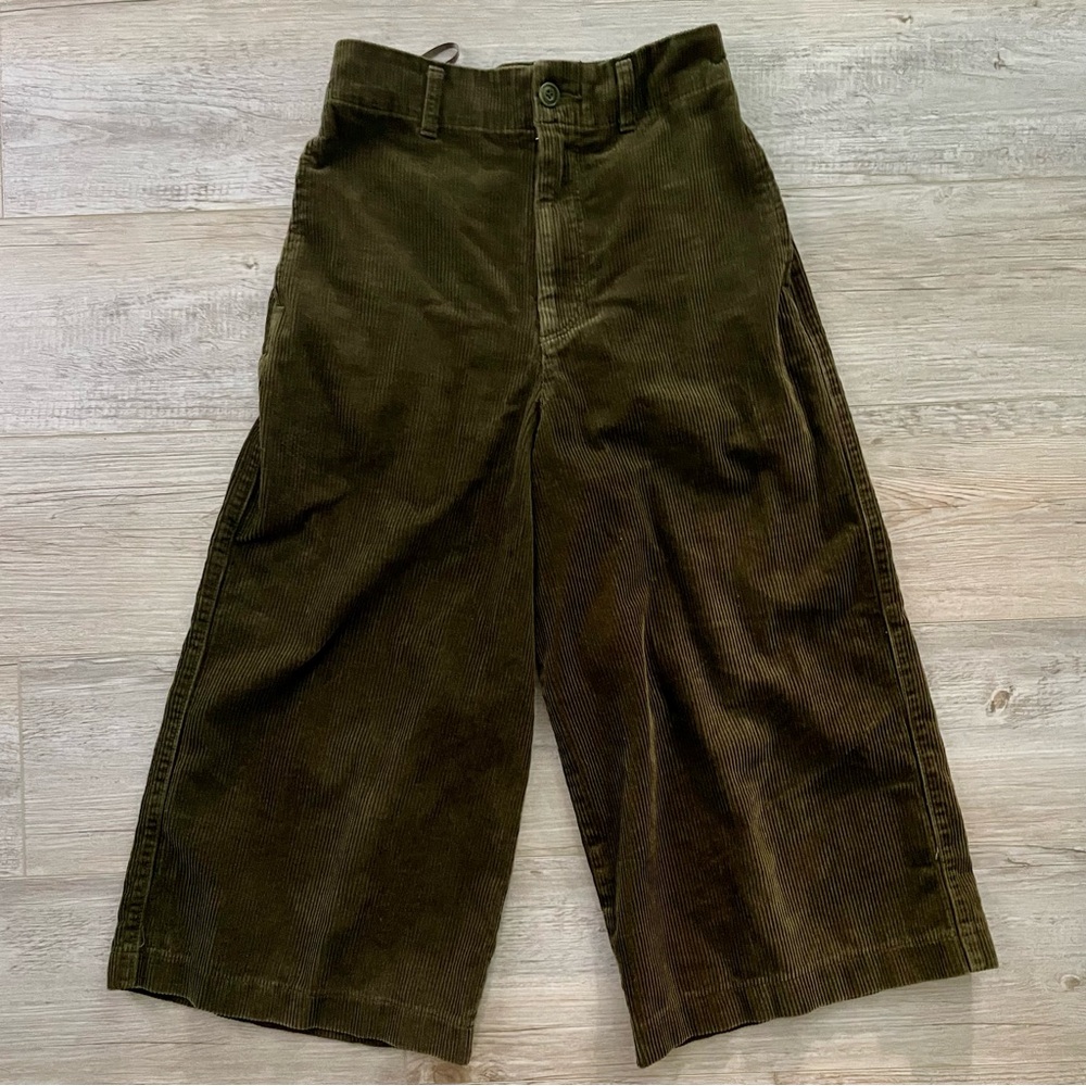 Olive Green Corduroy Culottes